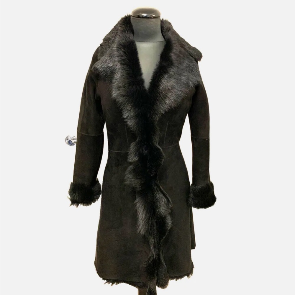 Black Shearling Jacket - image 1